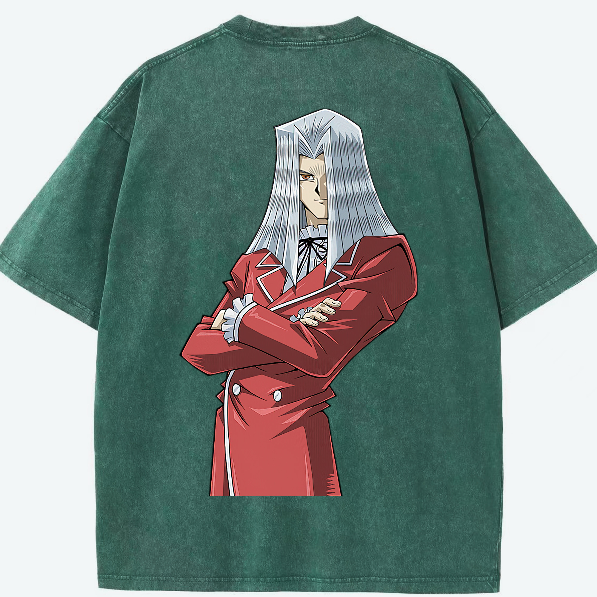 （画像用） 遊☆戯☆王 Yu-Gi-Oh! 綿100% ヴィンテージ風 半袖Tシャツ（背面プリント）